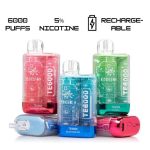 الف بار ۶۰۰۰ بدون طعم نیکوتین (Nicotine Free)